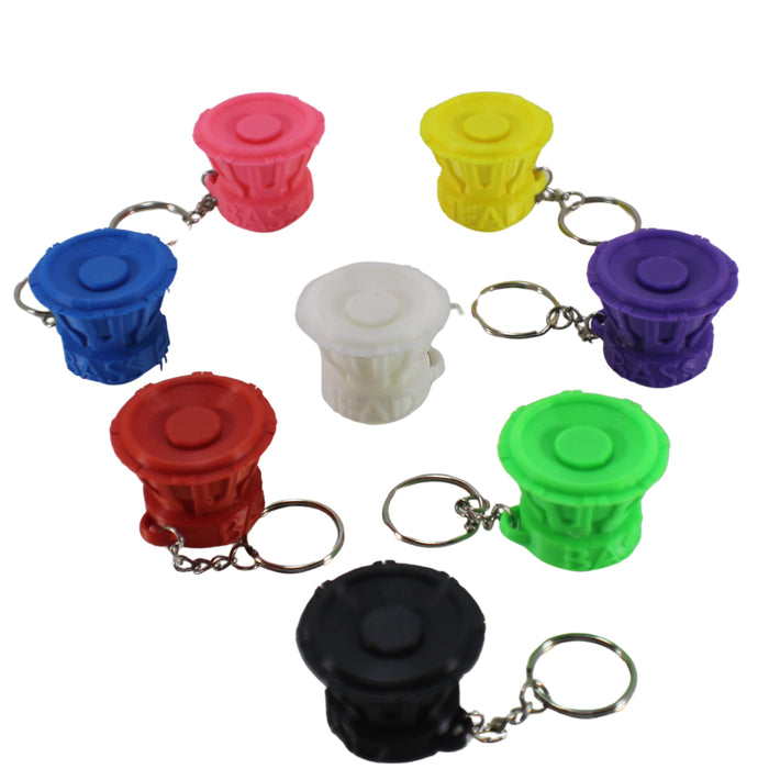 3D Printed "Bass Head" Subwoofer Keychain - Available In Multiple Colors