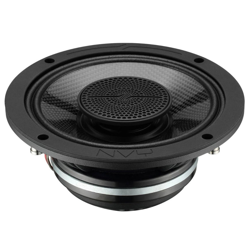 6.5" 250W RMS 2 Ohm Marine Coaxial Speakers Carbon Fiber DS18 NVY-6HDCFSL-N2