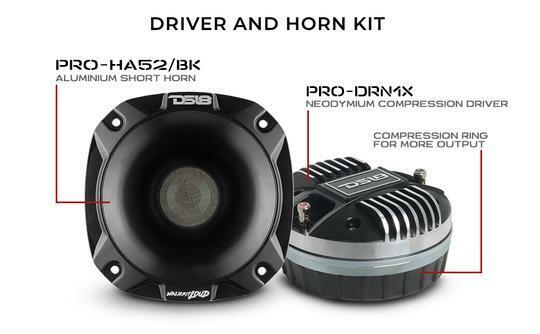 DS18 2" 8-Ohm 680-Watt Titanium Compression Driver and Aluminum Horn Kit