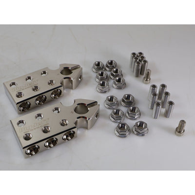 Big Jeff Audio 6 Spot 1/0 Gauge SAE Top Post Aluminum Battery Terminal OPEN BOX