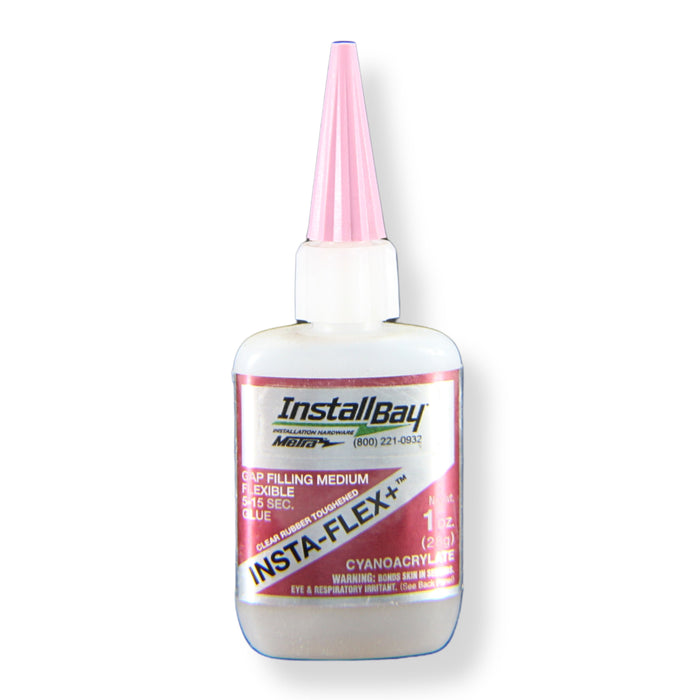 Insta-Flex+ Clear Rubber Toughened Flexible 1oz CA Glue Invisible Strong Bond