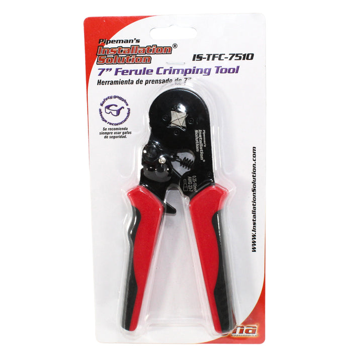 Installation Solution 7" Red Ferrule Crimper with 100pk Red/16 GA Ferrules