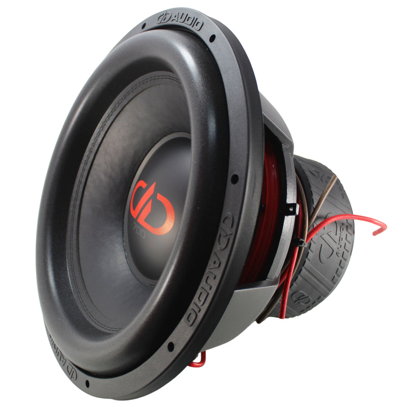 DD Audio 15" Dual 4 Ohm 4500W Peak/1500W RMS Power Tuned Subwoofer 715f-D4