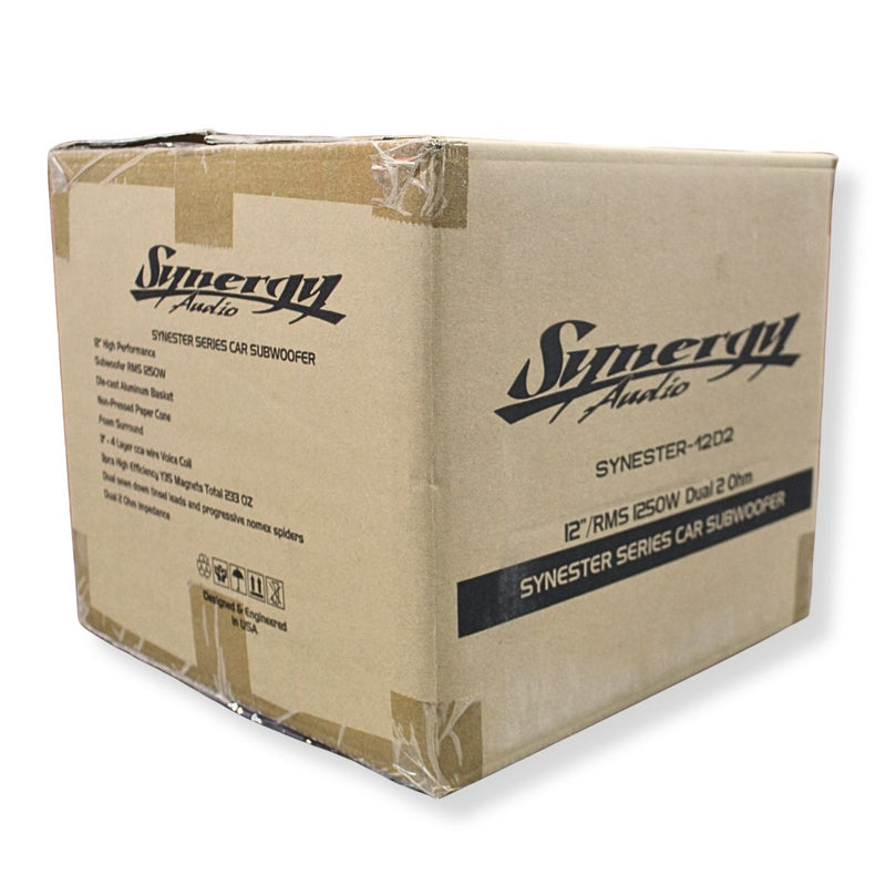 Synergy Audio 12" 1250W RMS Dual 2 Ohm Subwoofer Synester Series SYN-12D2