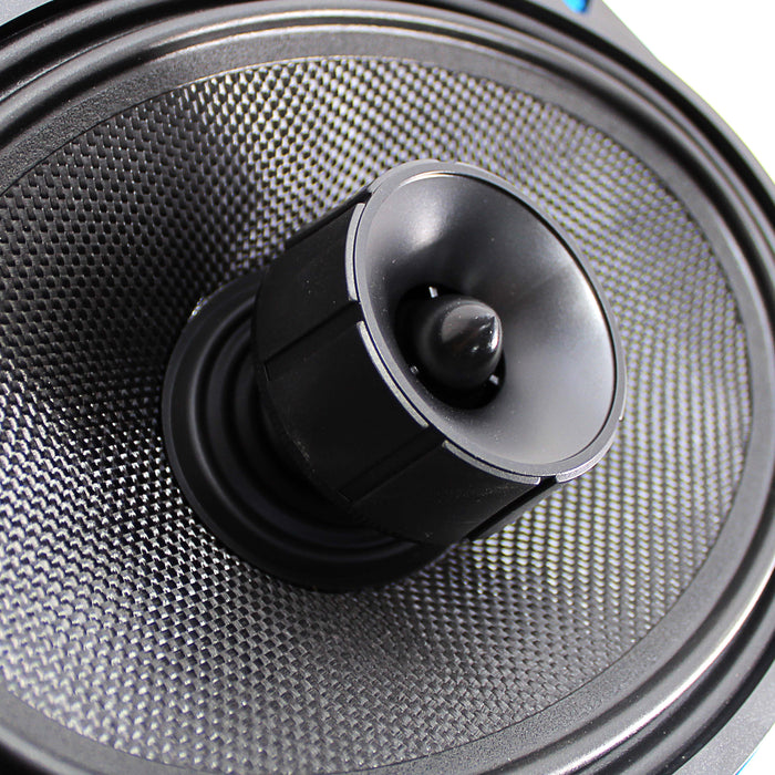 Motorcycle/Marine 6x9" Hybrid Coax 100W RMS Midrange Galeforce F1 Speakers Pair