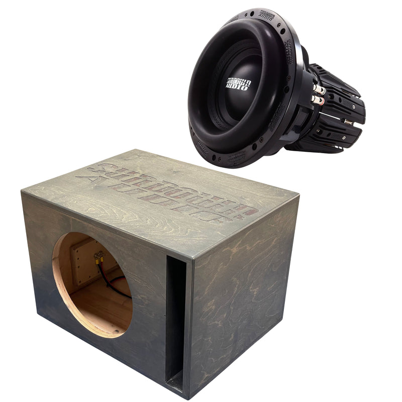 3000W RMS DVC 1 or 2-Ohm 10"NS Series V6 Subwoofer w/Single 10" Birch Ported Box