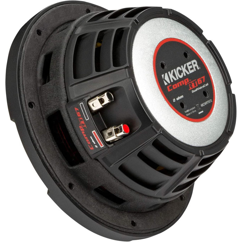 Kicker Comp RT Series 6.75" 150 Watts RMS Dual 2-Ohm or 4-Ohm Subwoofer