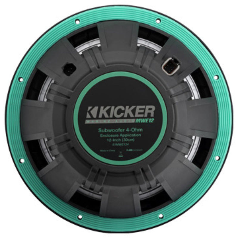 12" 450 Watt RMS 4 Ohm Marine Subwoofer with Grill KICKER MWE124
