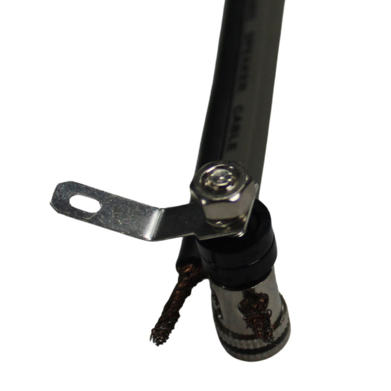 12 Gauge Brass/Nickel Plated Negative (Black) Speaker Push Terminals