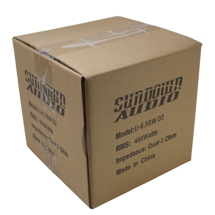 Sundown Audio U Series 6.5" Subwoofer Dual Voice Coil 2/4 Ohm 500W RMS