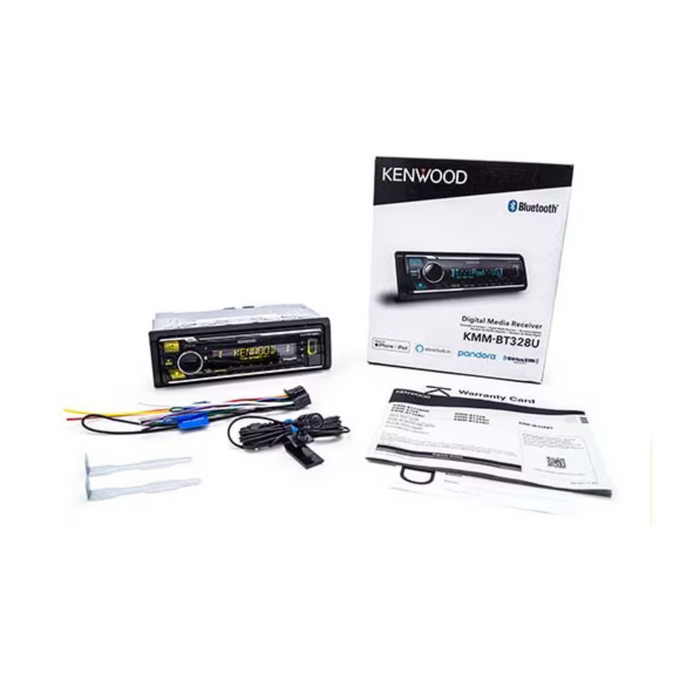 Kenwood Bluetooth Car Stereo with USB Port, AM/FM Radio, MP3 Player KMM-BT328U