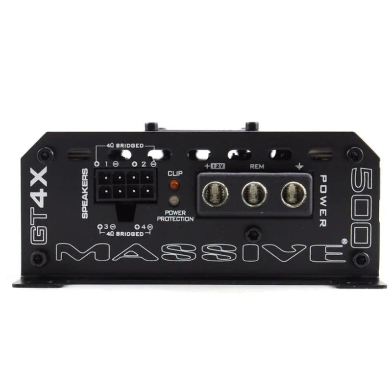 120 Watts RMS 4 Channel  2 Ohm Stable Class D Car Audio Amplifier Massive Audio