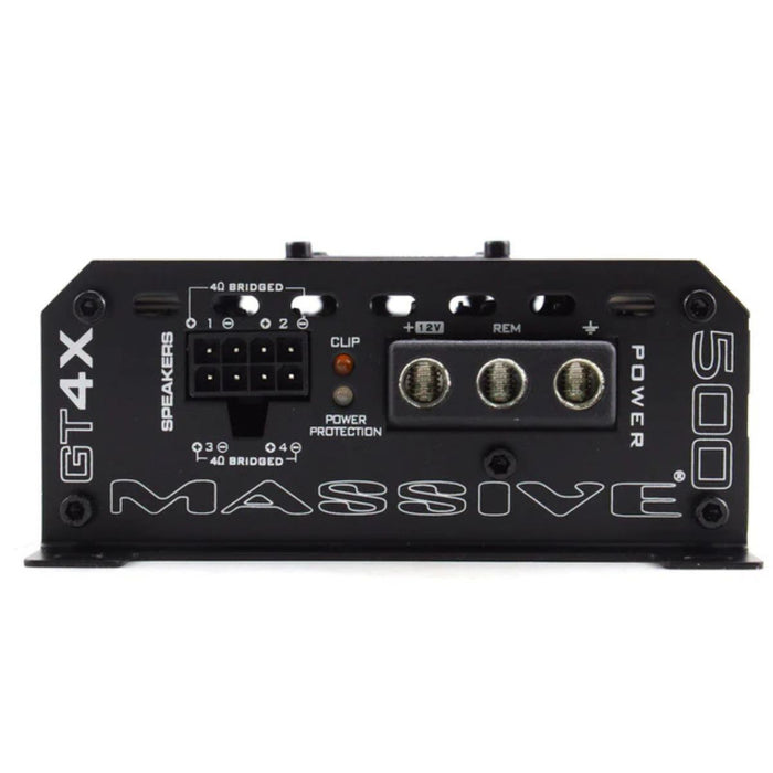 120 Watts RMS 4 Channel  2 Ohm Stable Class D Car Audio Amplifier Massive Audio