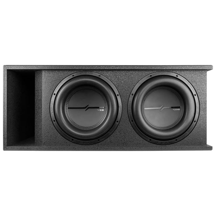 DS18 12" Loaded Dual Vented Armored 4000W Subwoofer Enclosure ZXI-212LD-RG