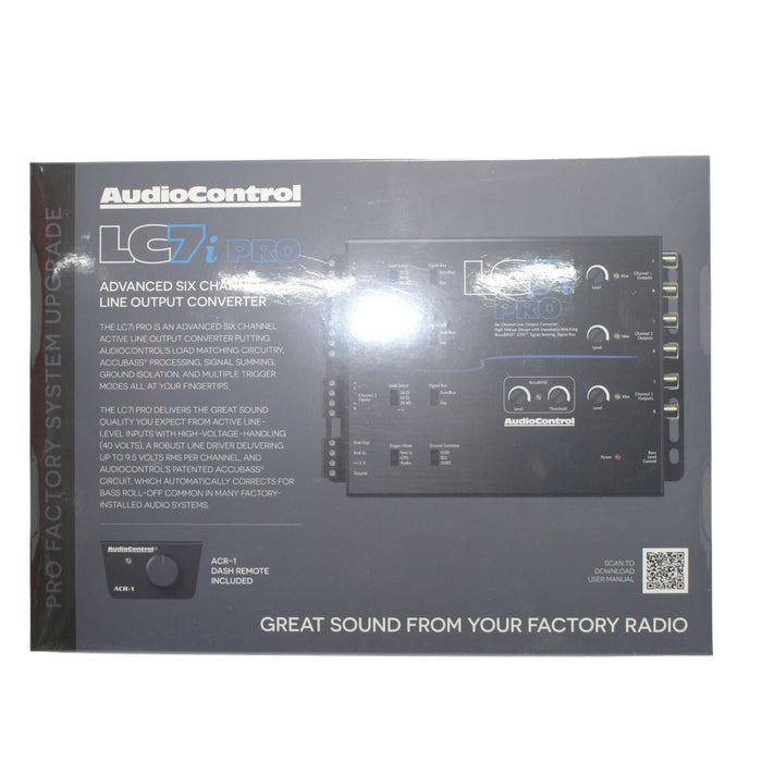 AudioControl 6-Channel Line Output Converter w/ AccuBass & ACR-1 Remote LC7i PRO