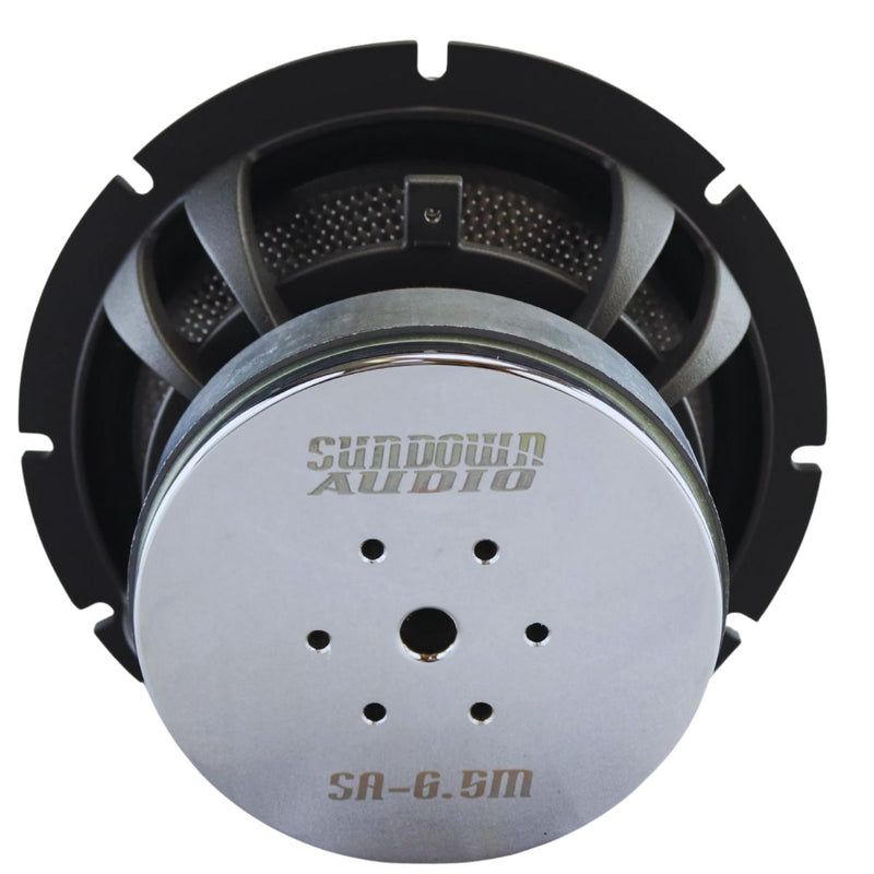 6.5" 110 W RMS Carbon Fiber Midrange Speaker Pair Sundown Audio SA-Series SA6.5M