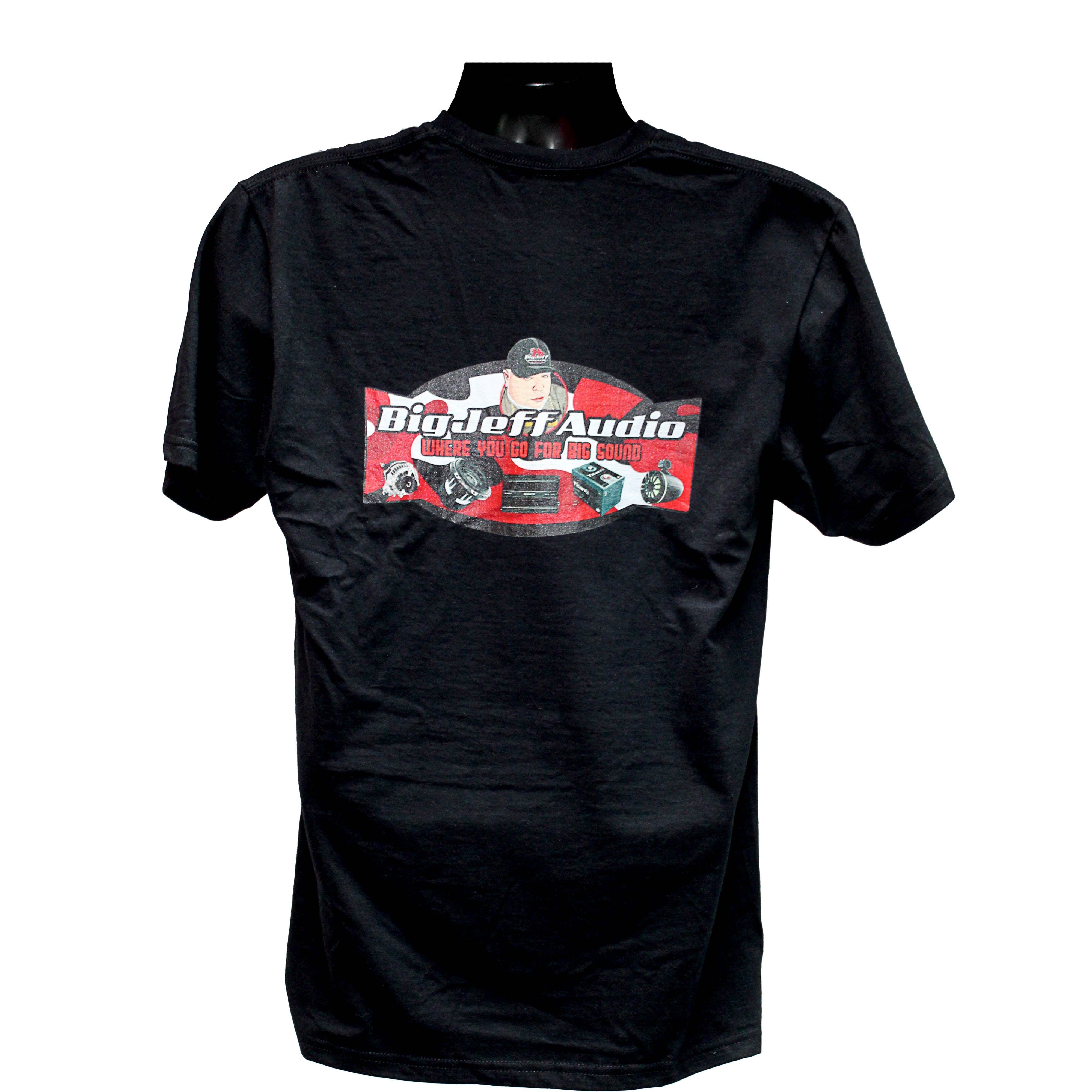 AFJB OFFICIAL LOGO TEE 【XL】 Official Big Jeff Audio Black T-Shirt 100% Cotton with Full Color