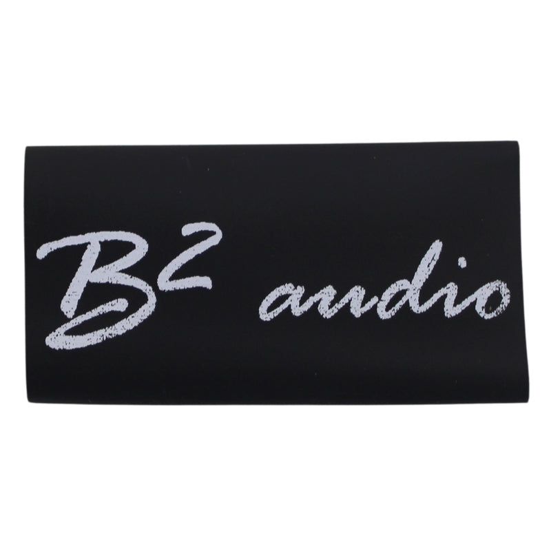 B2 Audio Heat Shrink 10 Pack of 0 Gauge Black with B2 Audio Logo