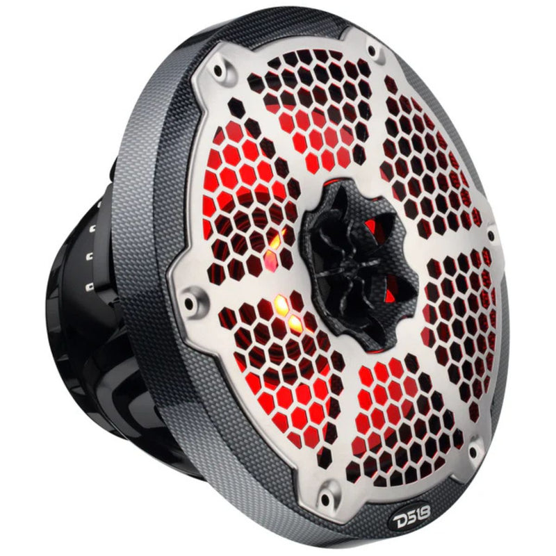 8" 350W RMS Marine 2-Way Hybrid Speakers w/ RGB LED & Neodymium Driver Pair DS18