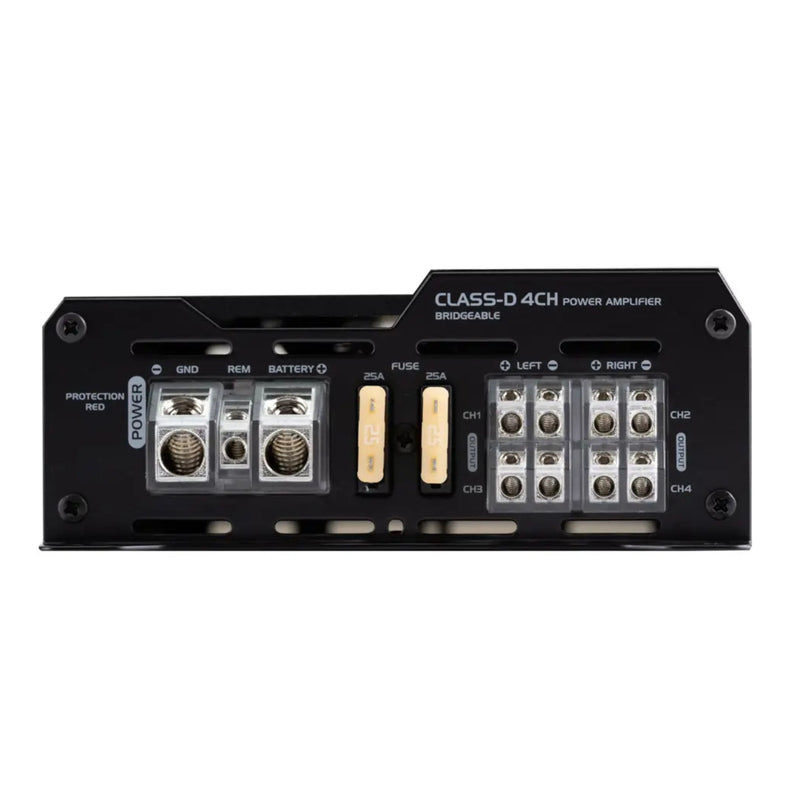 6.5" J6520 Speakers Pair & Pair of 6"x8" JS68T Speakers w/ RGB 4-Channel Amp