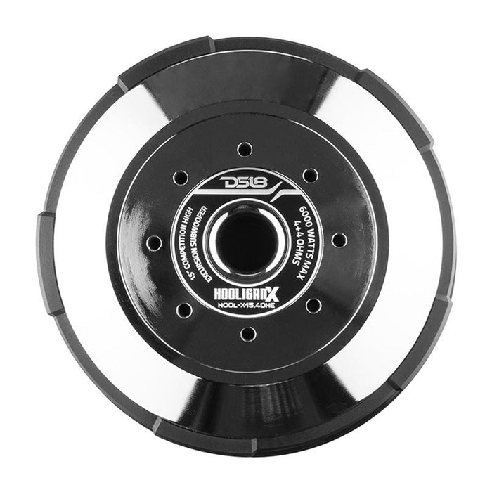 DS18 Hooligan X 15" 6000 Watt 4"DVC 4 Ohm High Excursion Competition Subwoofer