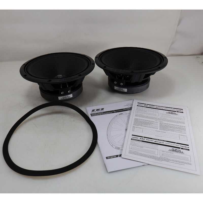 Deaf Bonce APOCALYPSE Black 8" 170W RMS 4-Ohm Midrange Speakers Pair OPEN BOX