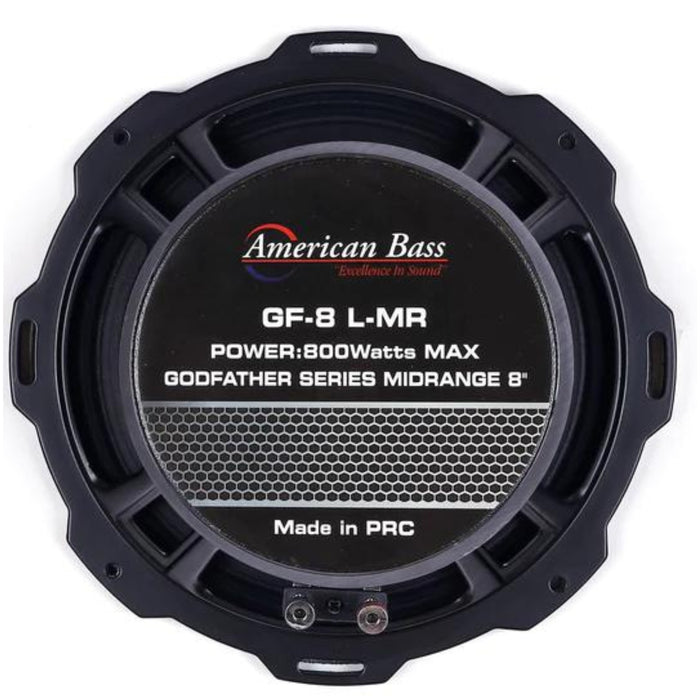American Bass 8 Shallow Mid-Range Speaker 800W 4 Ohm Godfather GF8-LMR