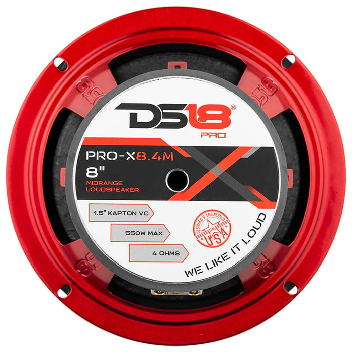 DS18 Car Audio 8" Midrange Loudspeaker 550 Watt 4 Ohm PRO-X8.4M