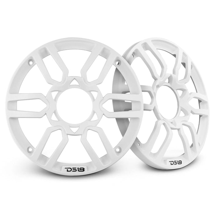 Pair of DS18 Universal 6.5" Speaker Grill Marine White Plastic Covers PRO-GRILL6