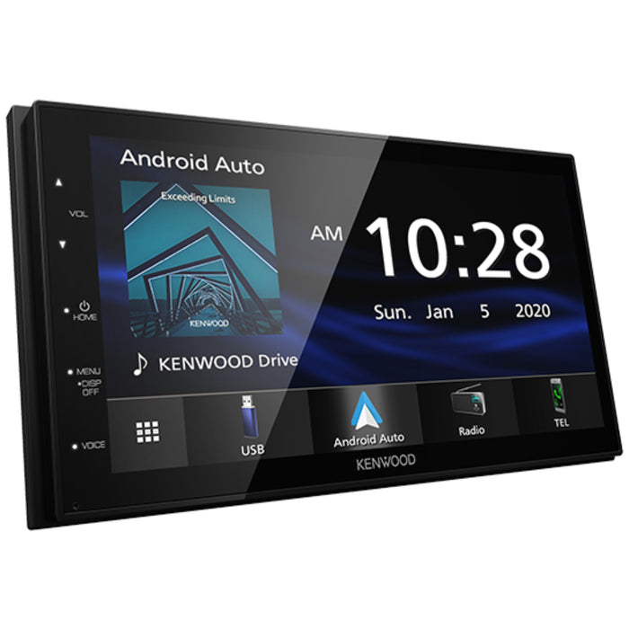 Kenwood 6.8" Shallow Chassis MultiMedia Receiver CarPlay/Andorid Auto KW-DMX47S