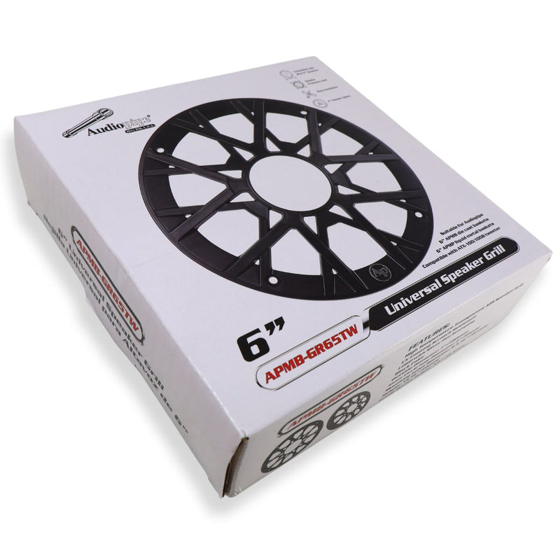 Audiopipe APMB-GR65TW 6" Universal Speaker Grills for APMB APMP Speakers Pair
