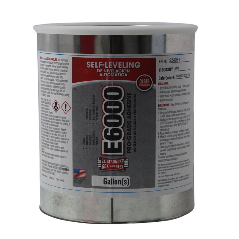 1 Gallon E6000 Industrial Strength Clear Self Leveling Waterproof Adhesive
