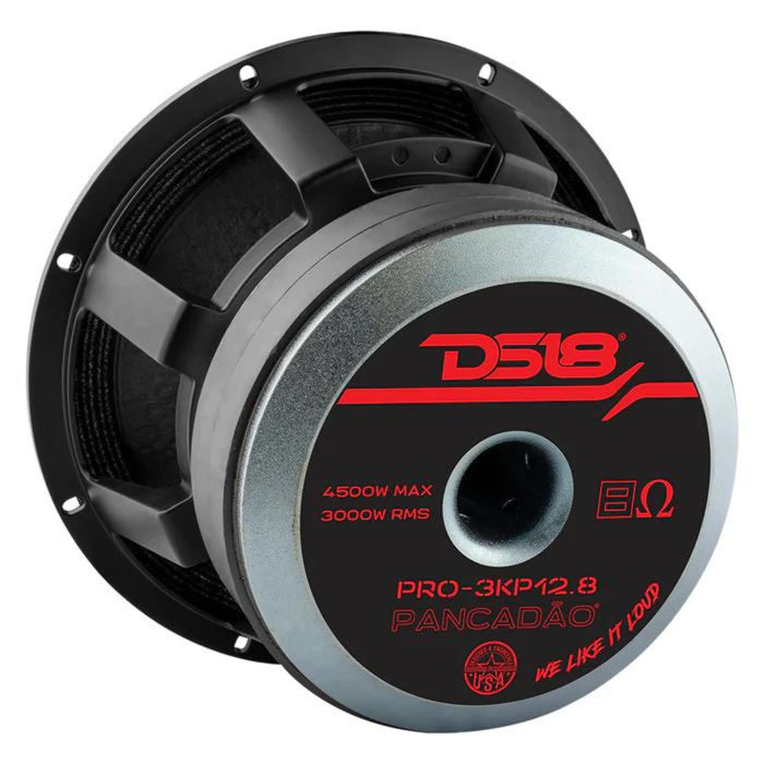 DS18 PANCADÃO Series 12" 3000W RMS 8-Ohm Mid Bass Loudspeaker PRO-3KP12.8
