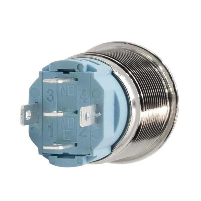 Sparked Innovations Universal Aluminum Momentary Pushbutton Switch w/LED SPDT