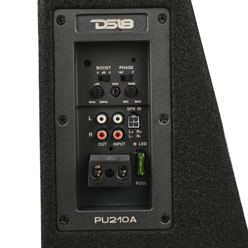 10" 350 Watts RMS 2 Ohm Midbass Shallow Subwoofer Enclosure with Bass Knob