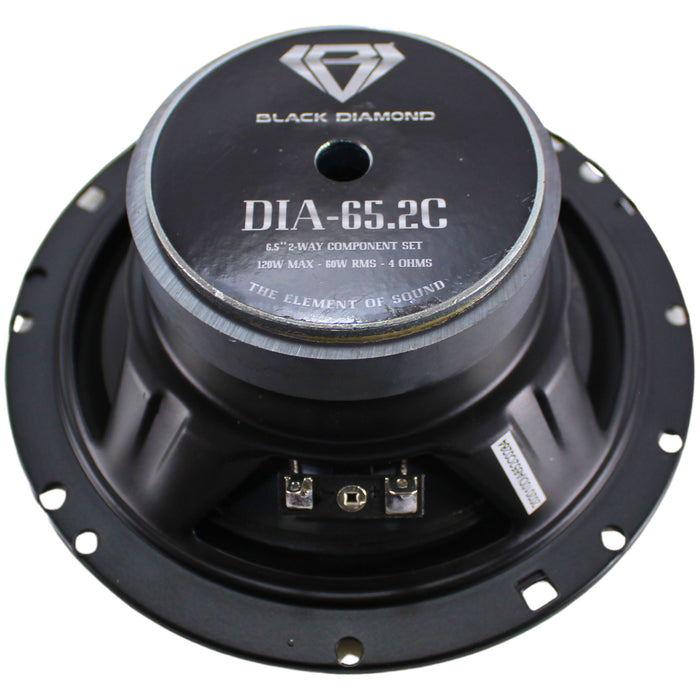 Black Diamond DIA-65.2C 6.5" 2-Way Component Set - 120W , 4-Ohm OPEN BOX 8595