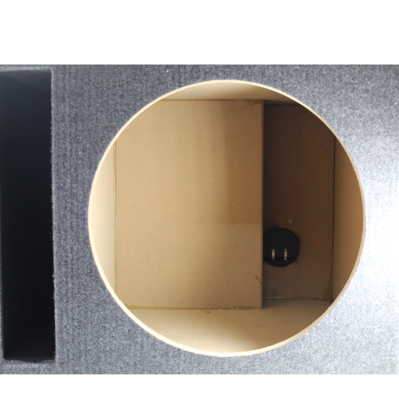 Dual 15” Vented Carpeted Subwoofer Box Made w/ Heavy-Duty MDF Construction
