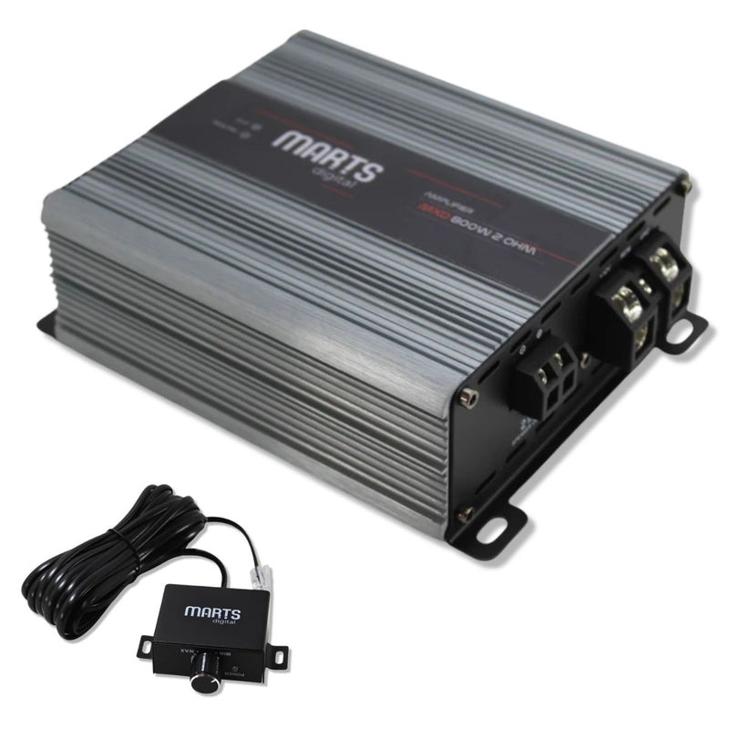 Jensen JW124 12" 400W RMS 4 Ohm Sub + Marts MXD-800-2-V2 Amplifier