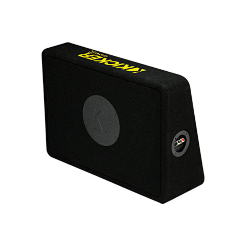 Kicker CompC Series Single 10" 300W RMS 2-Ohm Loaded Subwoofer Enclosure
