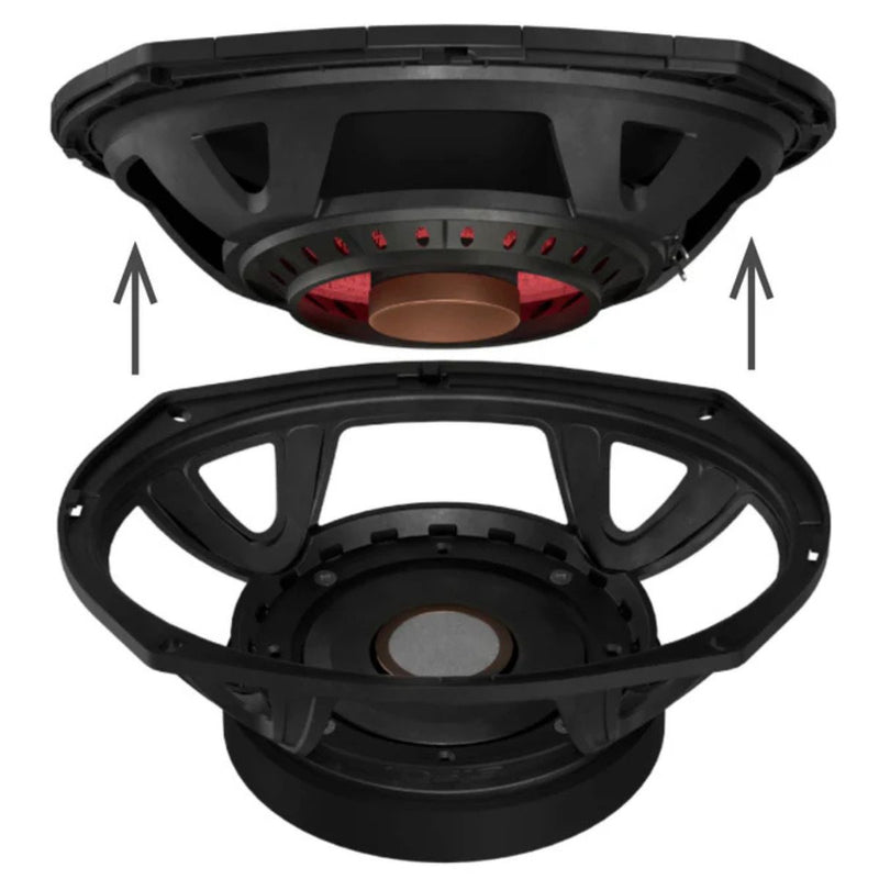 6x9" 300 W RMS 4 Ohm Mid-High Loudspeaker DS18 PROJECT360 Rotating Recone Design