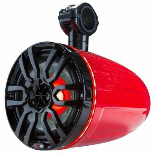 DS18 Pair of 8" Marine & Powersports RGB LED Tower 125W RMS Speakers NXL-X8TP/RD