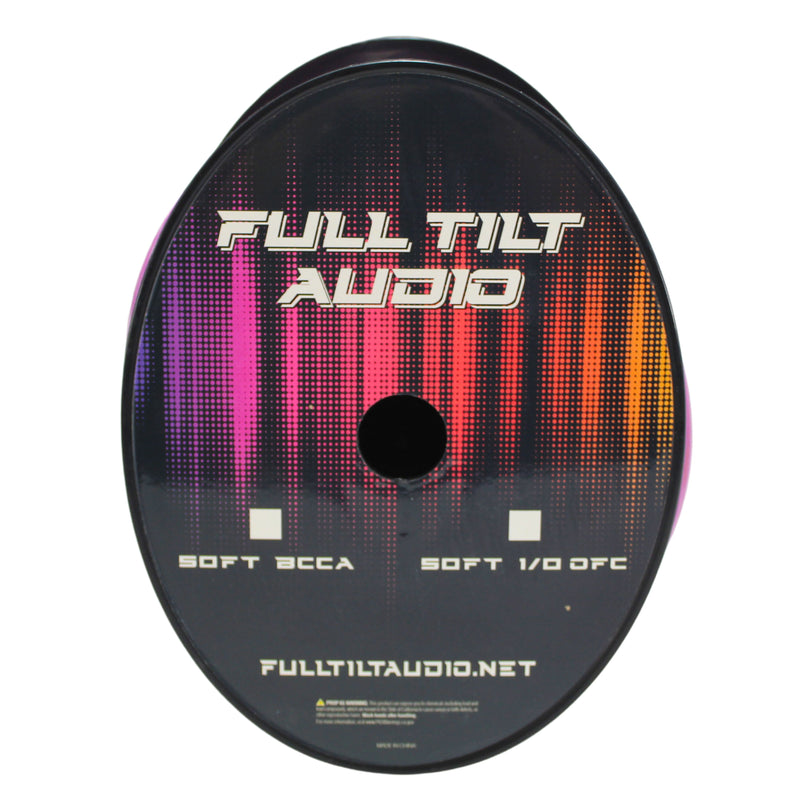 Full Tilt Audio 0 Gauge Tinned OFC Power/Ground Wire Pink Lot Cut By The Foot