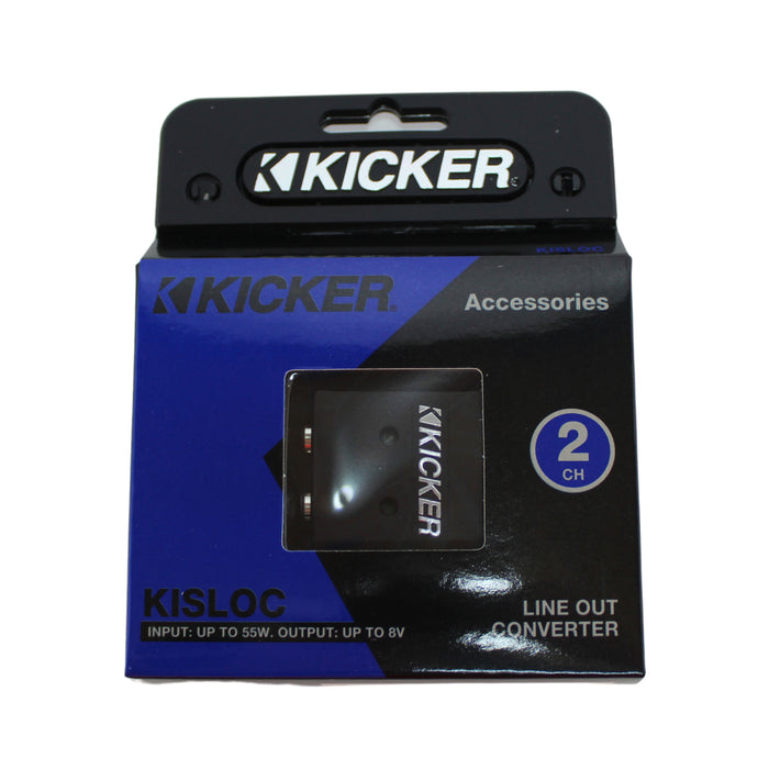 Kicker 2 Channel Speaker Wire to RCA Line Converter with LOC 46KISLOC