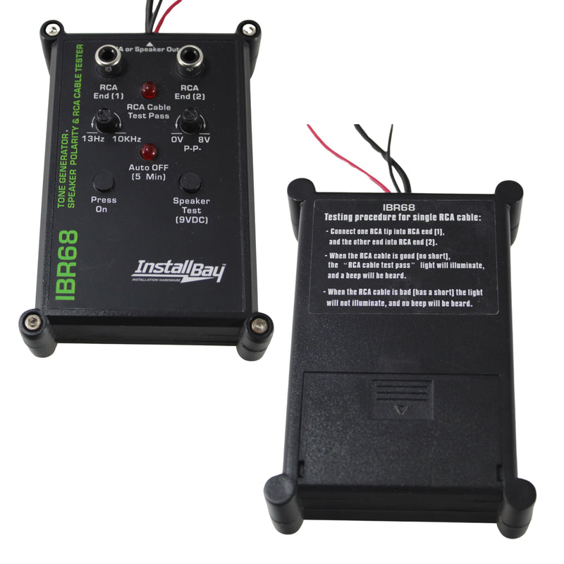 RCA AIO 9V Cable Wire Tester Tone Generator Speaker Polarity - OPEN BOX