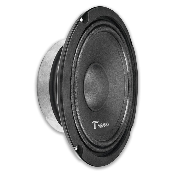 Pair of Timpano 6.5 Mid Bass Speakers w/ Black Bullet Super Tweeters 640W 4 Ohm