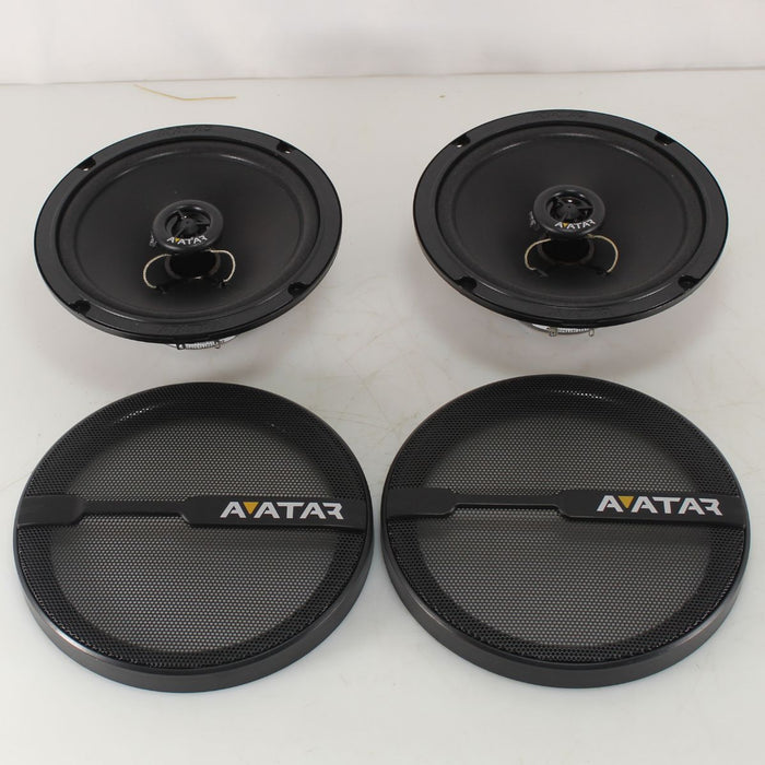 Avatar 6.5" 50 Watt RMS 4-Ohm Black Coaxial Speaker Pair XBR-613 OPEN BOX