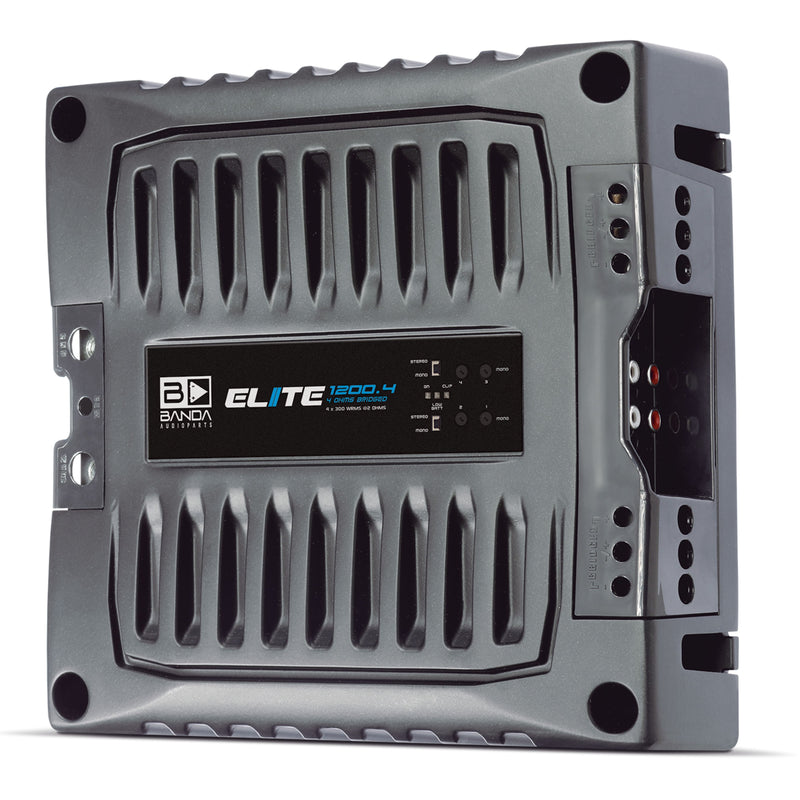 Banda 1200 Watt 2-Ohm 4-Channel ELITE Line Full Range Brazilian Amplifier