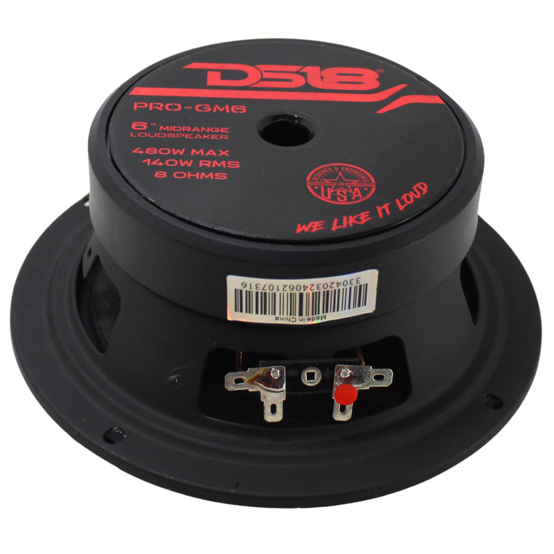 DS18 6.5" 480W Max 8-Ohm Mid Range Loudspeaker PRO-GM6