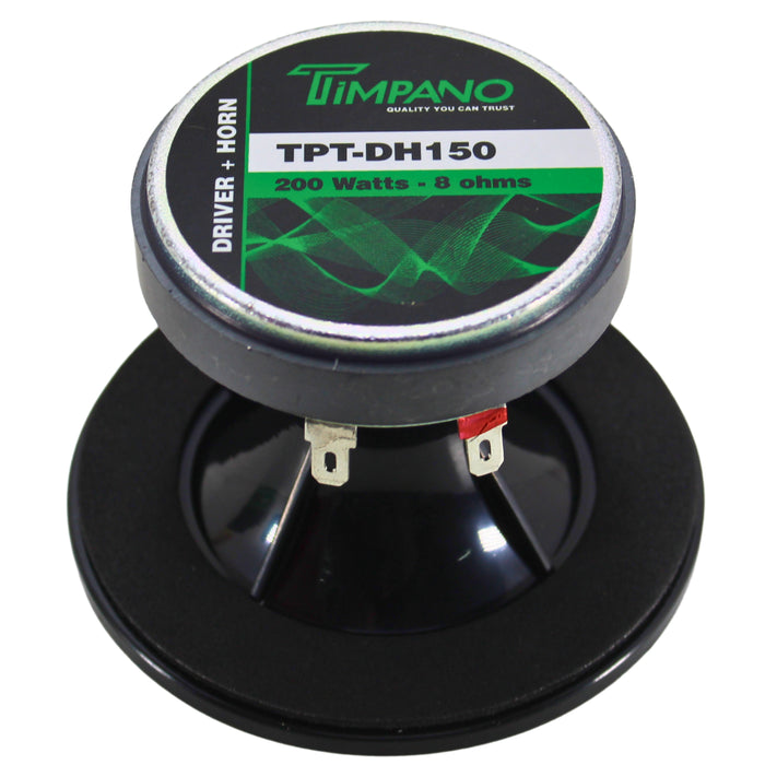 Timpano 1 Inch Exit Horn 200W 8 Ohm Ferrite Driver Loaded Tweeter TPT-DH150
