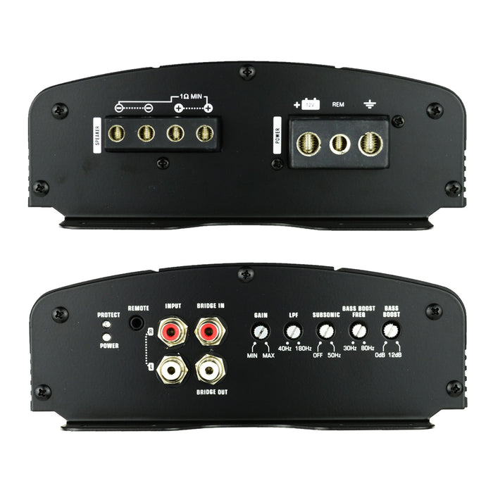 Audiopipe 1500W 1 Ohm Class D Monoblock Car Audio Digital Amplifier APCLE-15001D